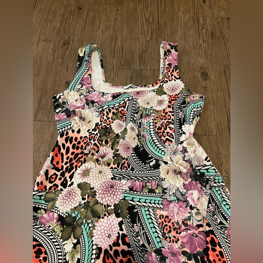 Multi Print Dress - Picture 2 of 3